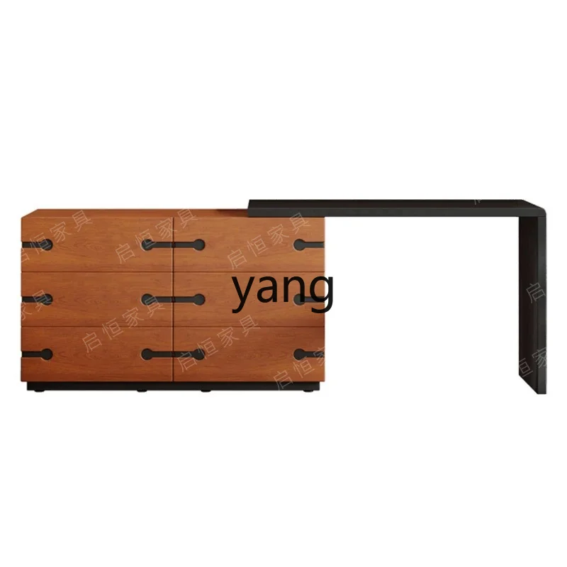LH  antique style solid wood dresser chest French retro bedroom storage cabinet push-pull makeup table