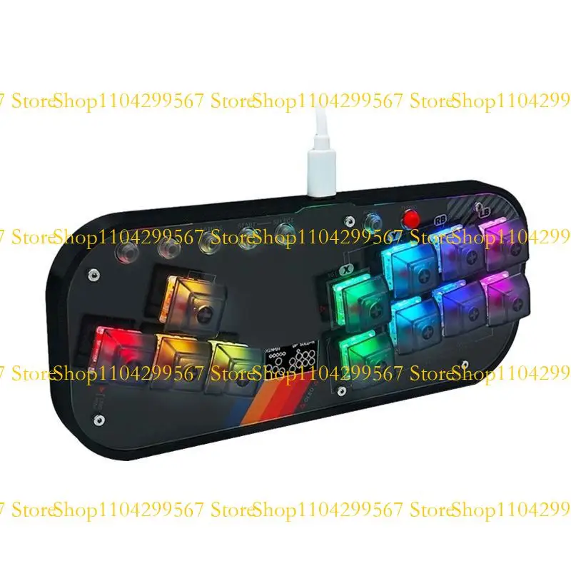 

CS1W Mini Controller SOCD Fightstick for PC NS Controller Fighting Joystick Gaming Accessories