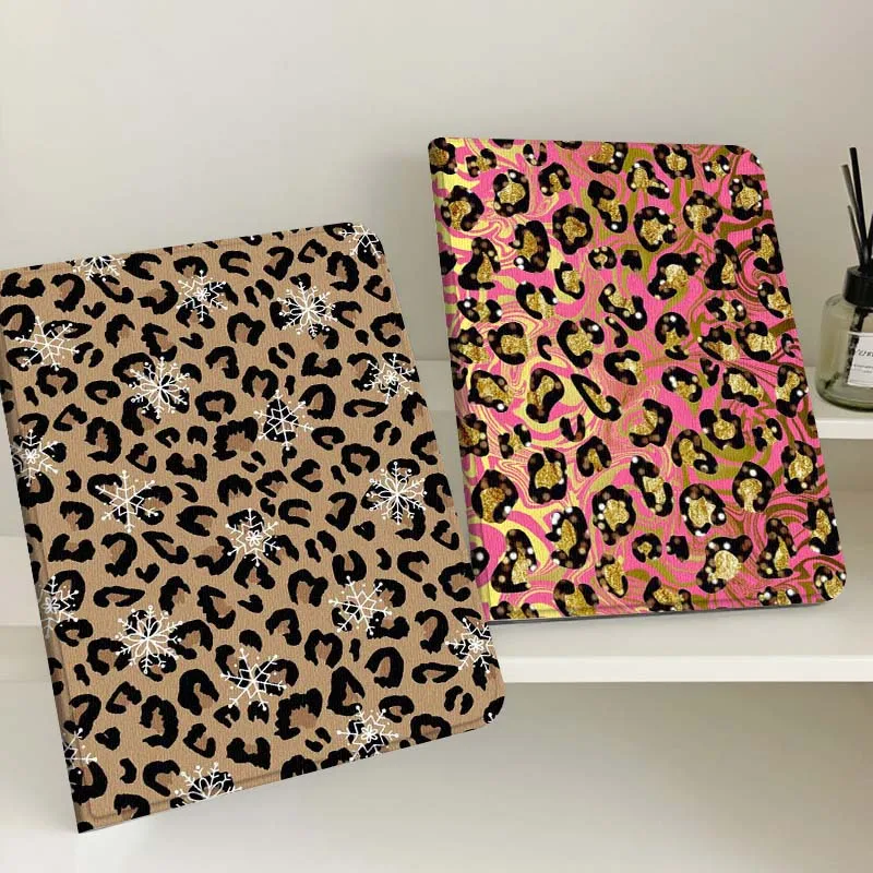 

Leopard Snowflake Print Gift Tablet Case For Samsung Tab Galaxy S6 S11 A A7 A8 A9 A11 10.1 10.4 10.5 Plus Lite