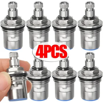 1/4 stks Kraan Cartridges Vervanging Rvs Kraan Kleppen Huishoudelijke Enkele Hoekstopkraan Keuken Badkamer Kraan Accessoires