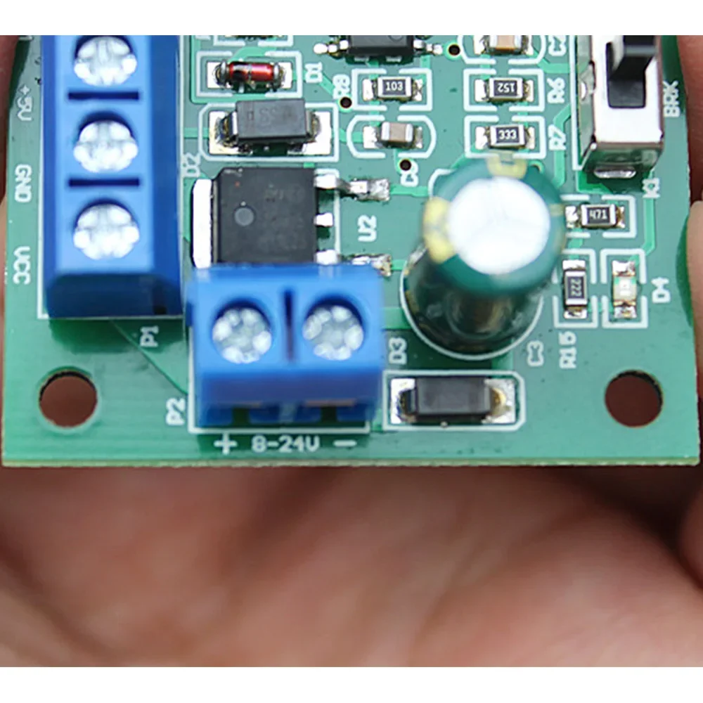 Brushless Motor Driver Speed Controller Board PWM DC 8V-24V Brushless Motor Speed Controller 18KHZ CW CCW Switch for With Driver