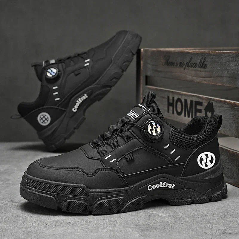 جديد أحذية رجالي منخفضة أعلى الدورية مشبك الرياضة عادية العصرية في الهواء الطلق أحذية عمل مقاوم للماء إيفا وحيد المطاط Zapatillas Hombre #4