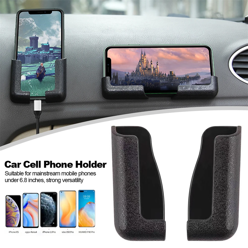 For Car Driving Center Console Adhesive Mobile Phone Holder Adjustable Width Does Not Affect Charging Car Navigation Rack