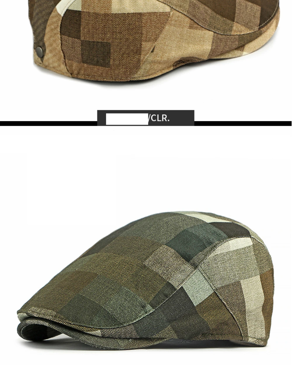 HT5062 Baskenmützen 2026 Frühling Herbst Kappen für Herren Damen Künstler Maler Baskenmütze Herren Damen Ivy Flat Cap Verstellbare Karierte Baskenmütze – Detail 11