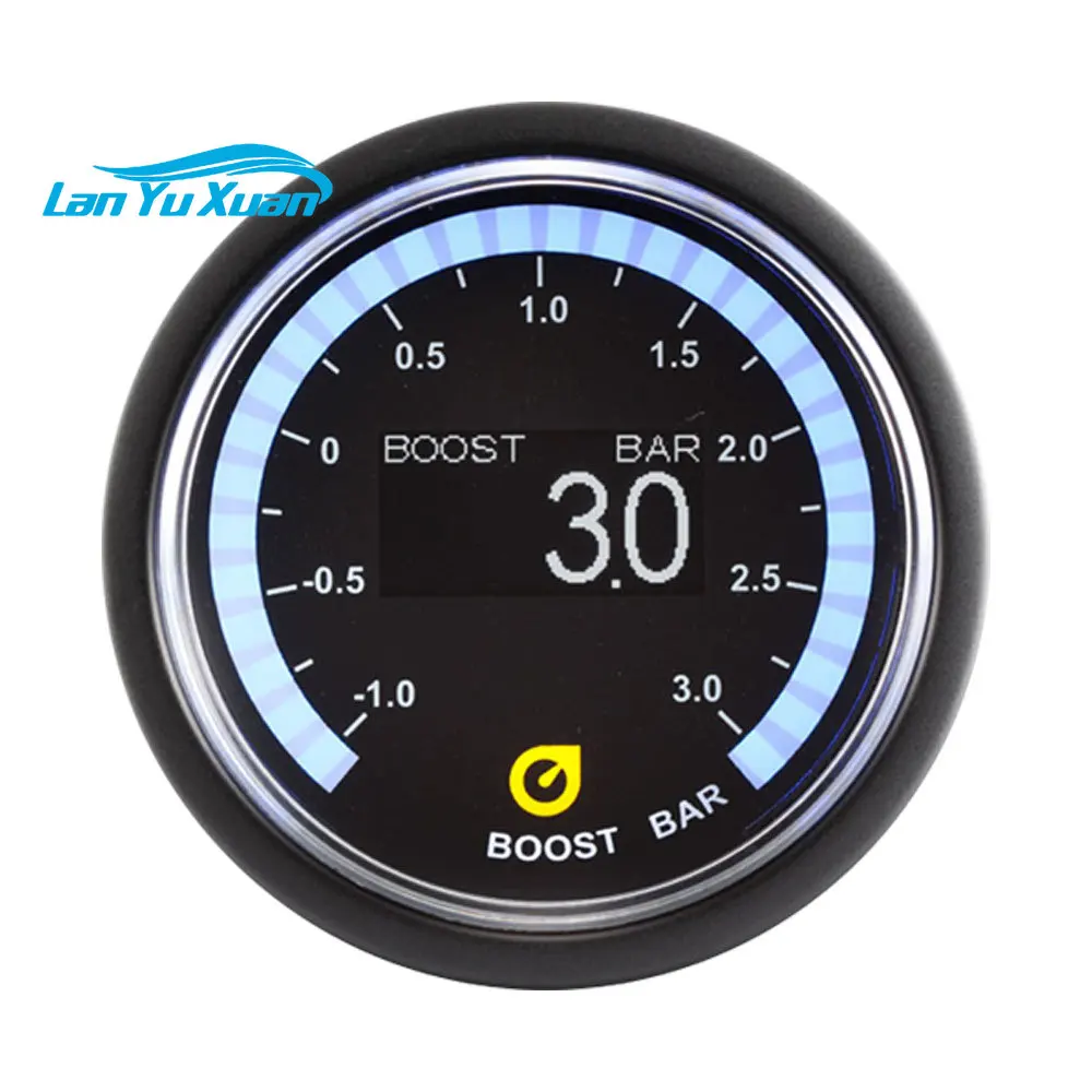 electrical OLED display digital turbo boost gauge