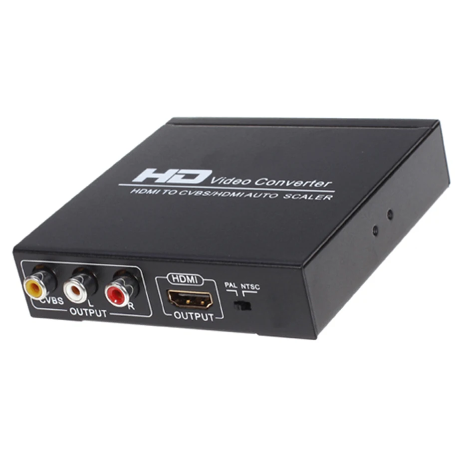 4K HDMI-compatible To AV HDTV Converter 1080P 60hz CVBS RCA Composite Video 2 In 1HDMI-compatible SplitterMonitor TV Projector