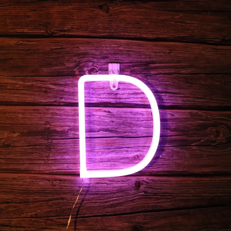 Purple Numerals Neon LED Lights, Alphabet Number, Decorative Light Words for Wedding, Christmas, Birthday Party, Home, Shop, Bar