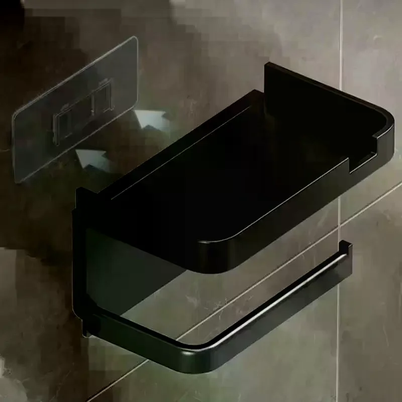 

Держатель для туалетной бумаги, пластиковая полка для хранения, подставка для кухонных полотенец, держатель для бутылок с приправами, настенный держатель для рулонов бумаги, органайзер для телефона в ванную комнату