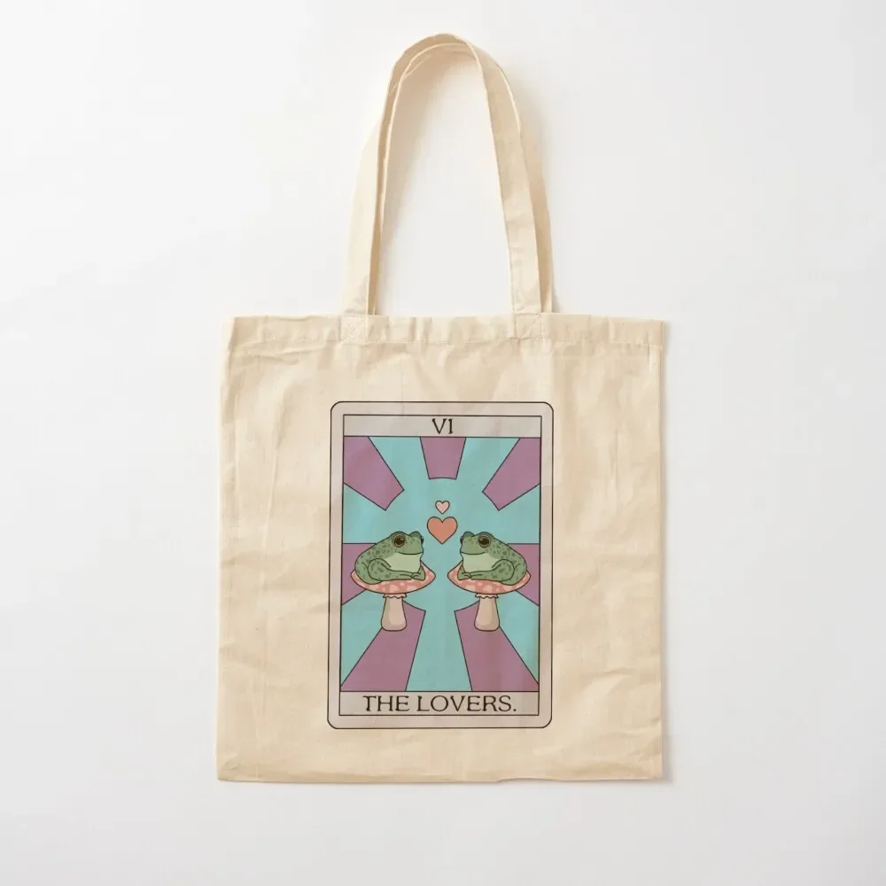 

The Lovers Frog Tarot Tote Bag Eco bag great bag Reusable bags