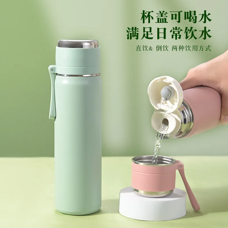 

Новый слинг-термос-чашка из нержавеющей стали, чашка для воды для мальчиков и девочек, новый студенческий термос, чашка, бутылка для воды, термос, гидрофляга