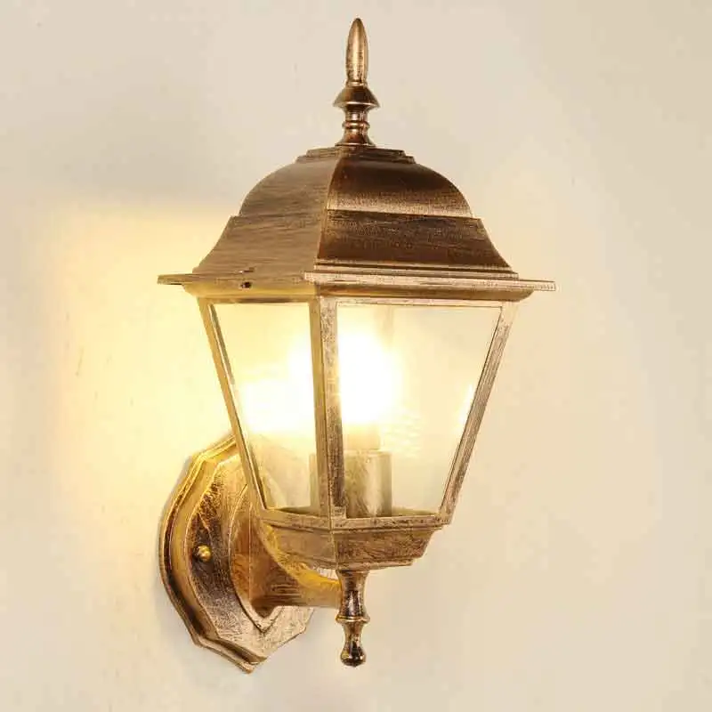 Outdoor Waterproof Retro Wall Lamp Garden Porch Wall Porch Corridor Staircase Courtyard Balcony Villa