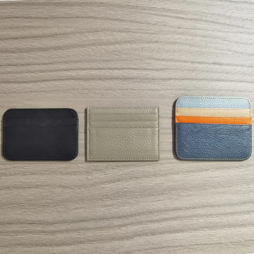 Porta biglietti da visita con scatola per carte di credito, porta biglietti da visita squisito, porta carte di credito adesivo porta carte sottile e piccolo