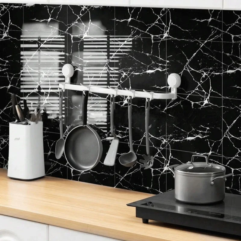 Imitation Ceramic Tile Wall Stickers Self Adhesive Wallpaper Wall Decoration Faux Marble Tiles Sticker for Kitchen Living Room