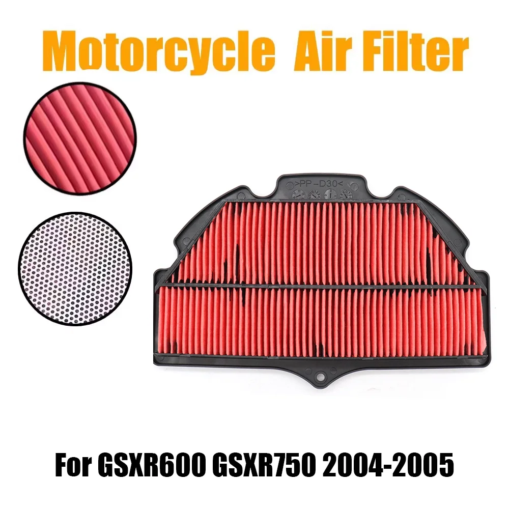 

Motorcycle Air Intake Filter Cleaner For SUZUKI GSXR GSX-R 600 750 GSX-R600 GSX-R750 2004 2005 High Performance
