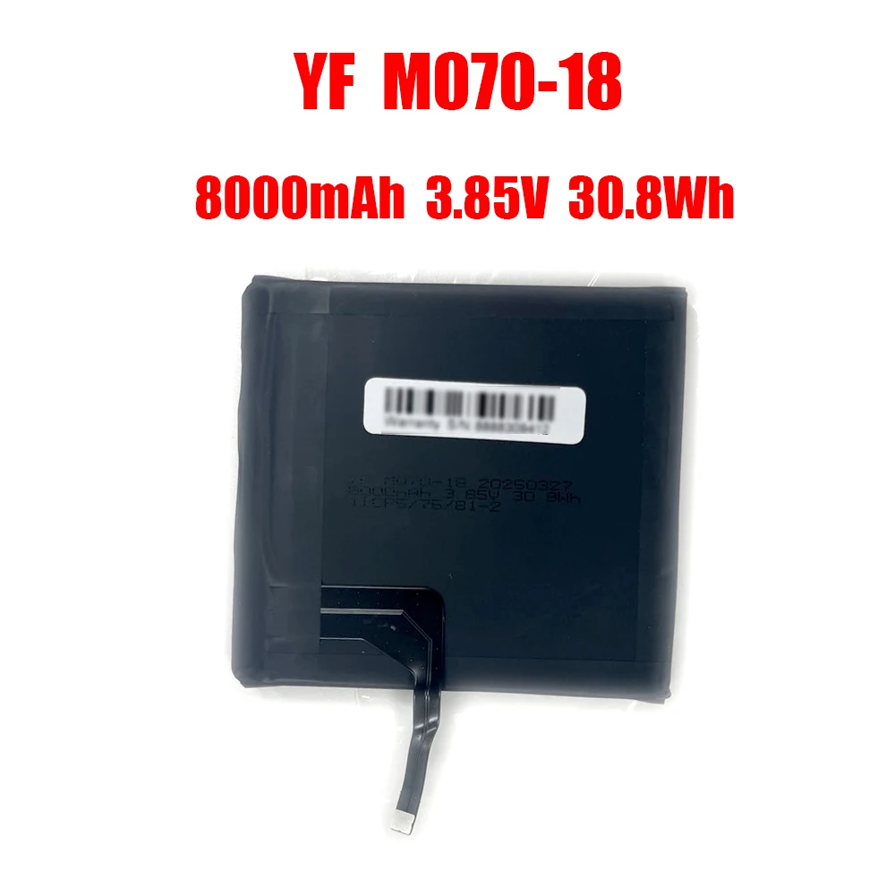 

Аккумулятор для ноутбука YF M070-18 8000 мАч 3,85 В 30,8 Втч Новый