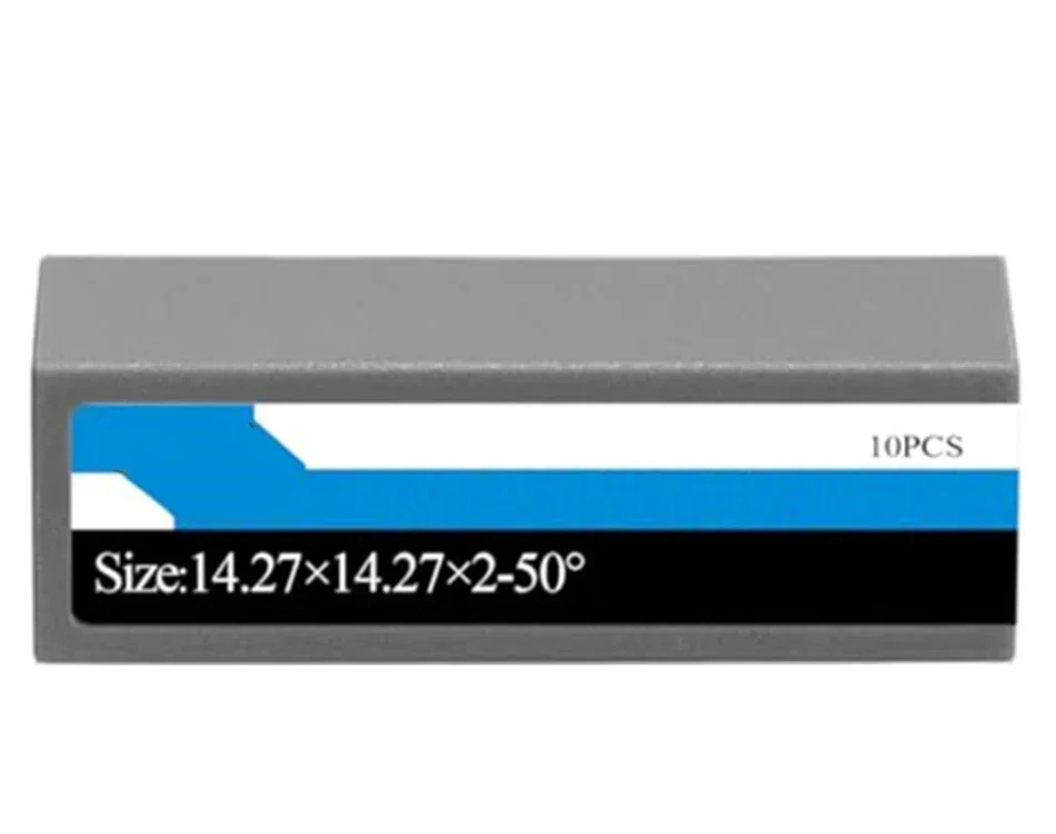 10pcs Carbide Inserts Carbide Tip And Unrounded, Suitable For Straight Profile Turning And Nearly 90° Internal Corner Machining