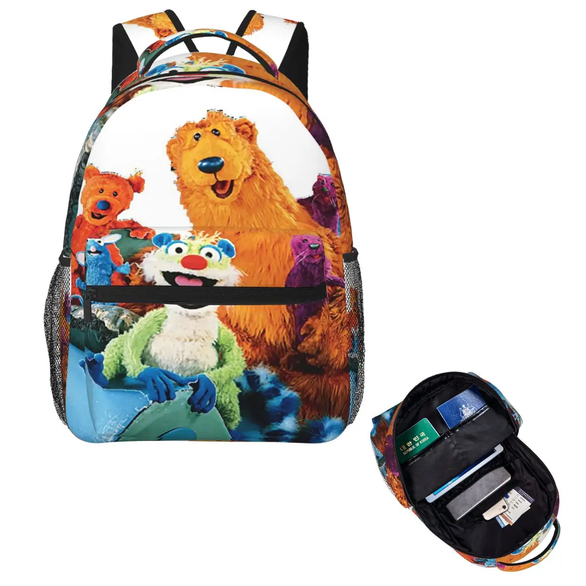 

Рюкзак Bear In The Big Blue House, Лидер продаж, рюкзак большой емкости, детская сумка для книг, школьная сумка, сумки на плечо для мужчин и женщин