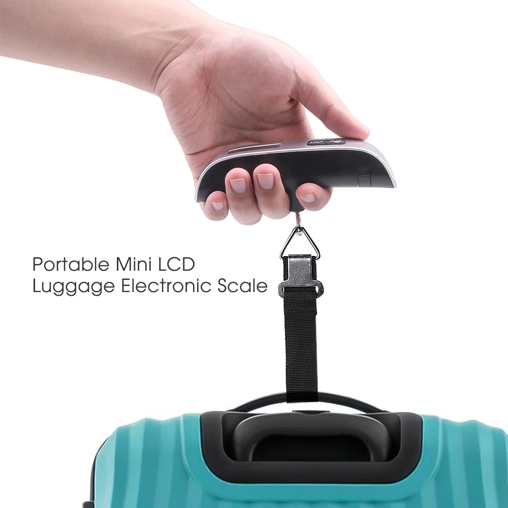 Lcd Digital Scale 50Kgx10G Electronic Luggage Hanging Weight Scale Portabal Handheld Travel Suitcase Baggage Weight Scale