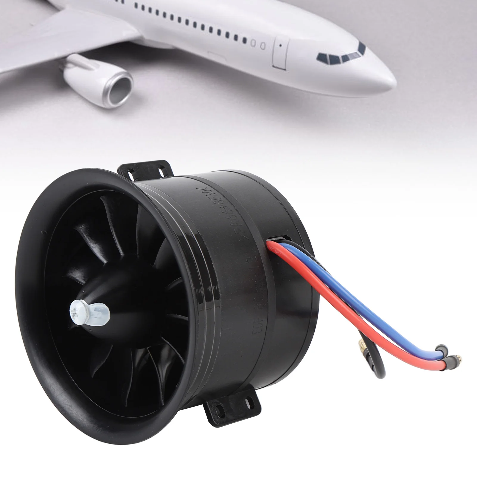 Ventilador canalizado modelo de aeronave de 12 lâminas EDF 80mm Ventilador canalizado Desempenho ideal 119A 25,2V 6S 2000KV Eficiente para avião RC
