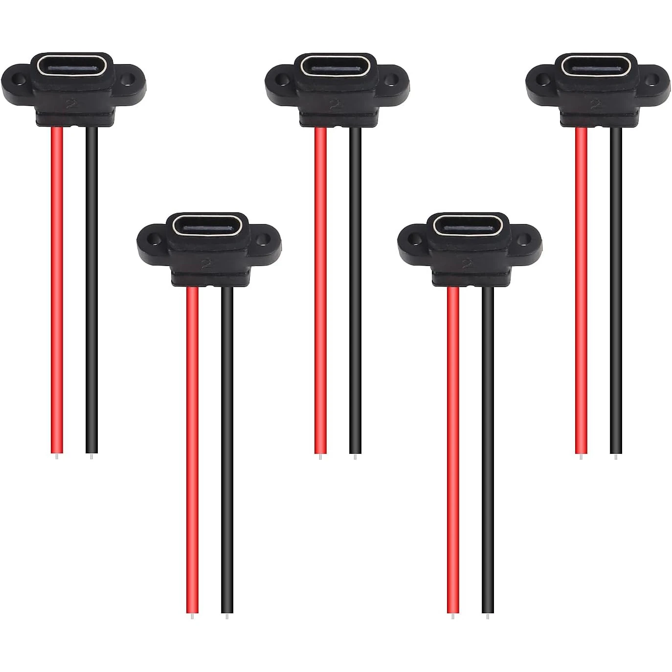 5PCS Type-C Female … - image