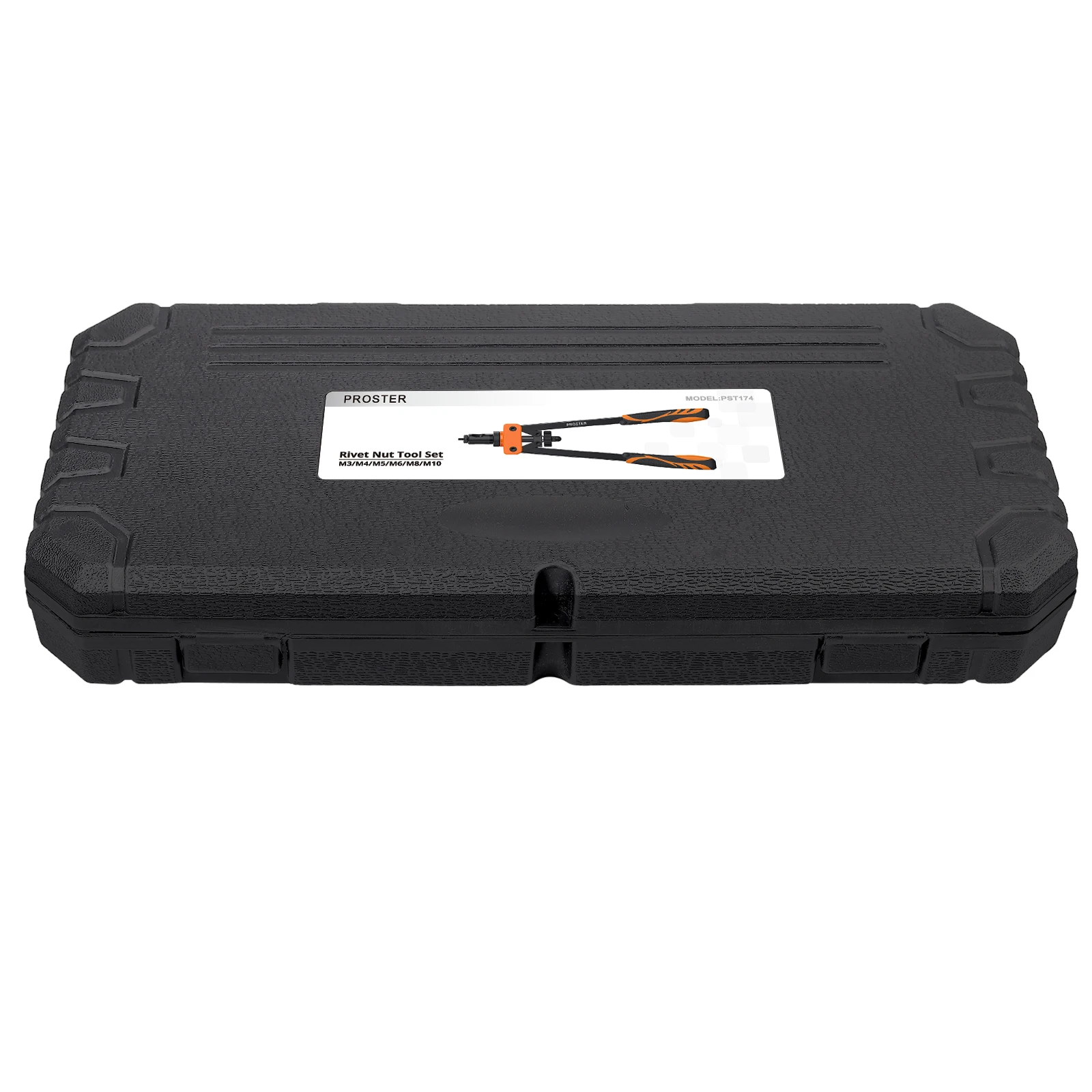 Proster 14"Heavy Duty Hand Rivet Nut/Thread  Setter Kit High-Strength Carbon Steel Handleswith 6pcs Metric Mandrels 150pcs Rivet