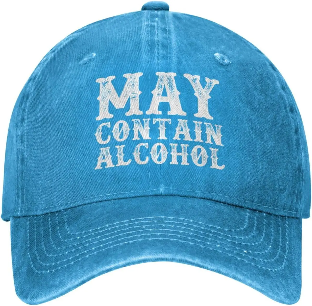 

May Contain Alcohol Hat for Men Dad Hats Cute Hat Unisex Snapback One Size Outdoor Sun Visor