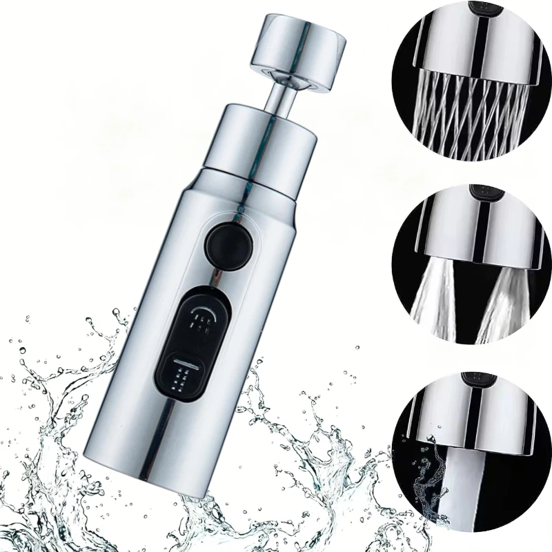 

1pc Kitchen Faucet Aerator Faucet 3 Modes Bathroom Anti-splash Sprayer Kitchen Taps Anti-Splash Tap Booster Shower Filter
