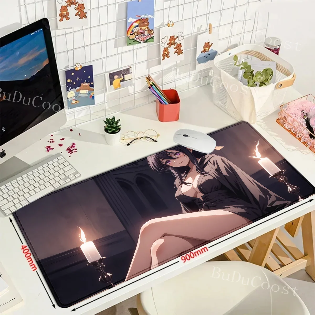 ftvae أنيمي المدرسة الثانوية dxd ماوس الوسادة الكمبيوتر حصيرة 900x400x3 مللي متر الألعاب teclado ماوس كبير لطيف بادماوس لوحة المفاتيح ألعاب الكمبيوتر gam