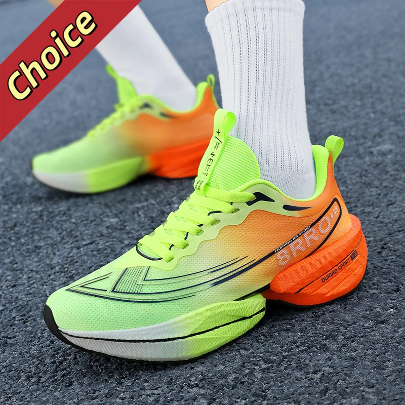 

Profession Running Shoes Casual Carbon Board Marathon Men Sports Race Lightweight Womens Comfortable Athletic Antiskid Sneakers