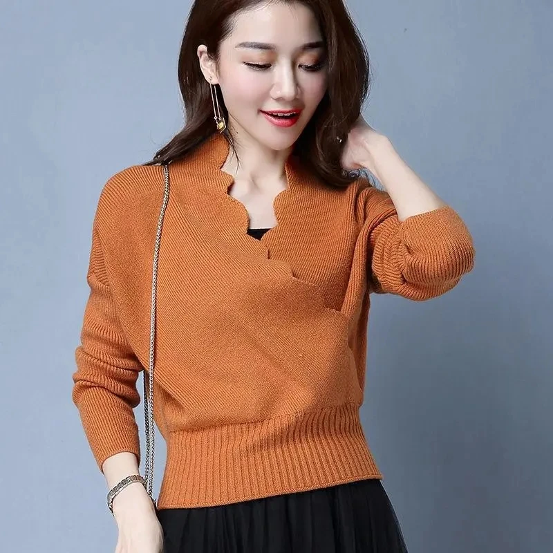 

Women Sweater Spring Autumn Basic Pullover Warm Winter Casual Woman Jumpers Korean Fashion Knitted Bottoming Shirt