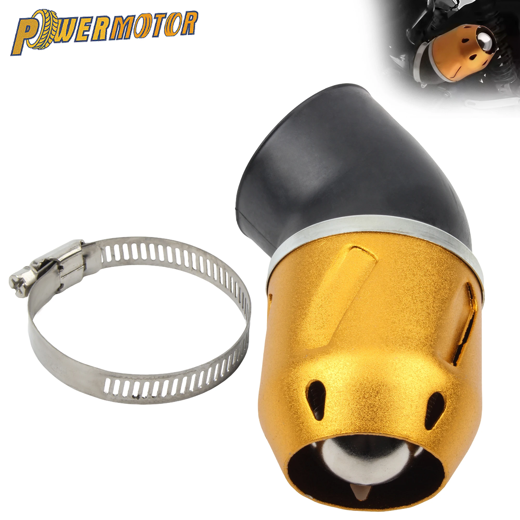 

35mm 48mm Motorcycle Air Filter For Yamaha Honda Scooter ATV DirtBike Mushroom Head Filters High Flow Air Intake Modified Parts