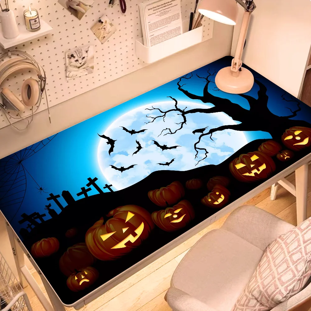 

Halloween Pumpkin Mouse Pad 1200x600mm Office Accessories for Desk Mat Mousepad Gamer Gaming Mats Keyboard Large Mause Carpet