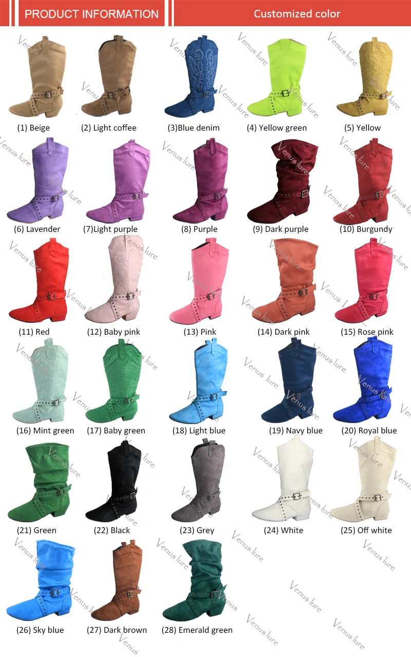 Customized Heel Practice Line Dance Boots Various Colors Soft Latin Ballroom Party Dance Shoes Off white