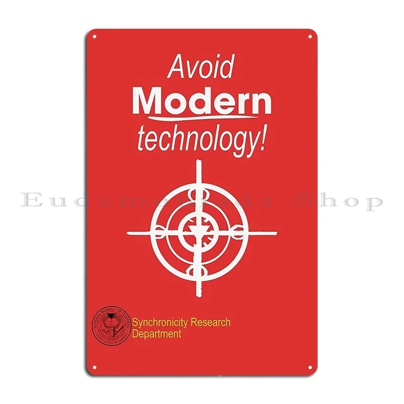 Control Avoid Modern Technology Metal Plaque Poster Party Cinema Club Bar Character Garage Club Tin Sign Poster
