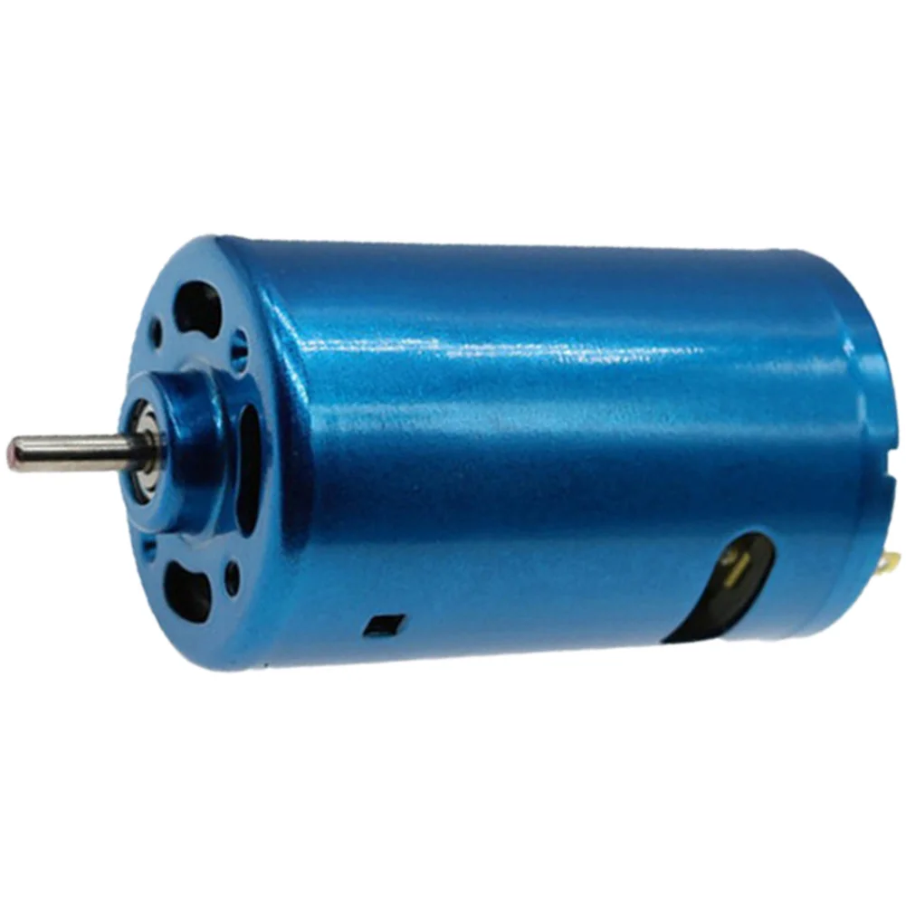 1pc 550 Blue Shell High Speed Motor 12V 15000RPM RC Car Boat Model Bimetal Fan Motor For Model Boats And Cars Accessories