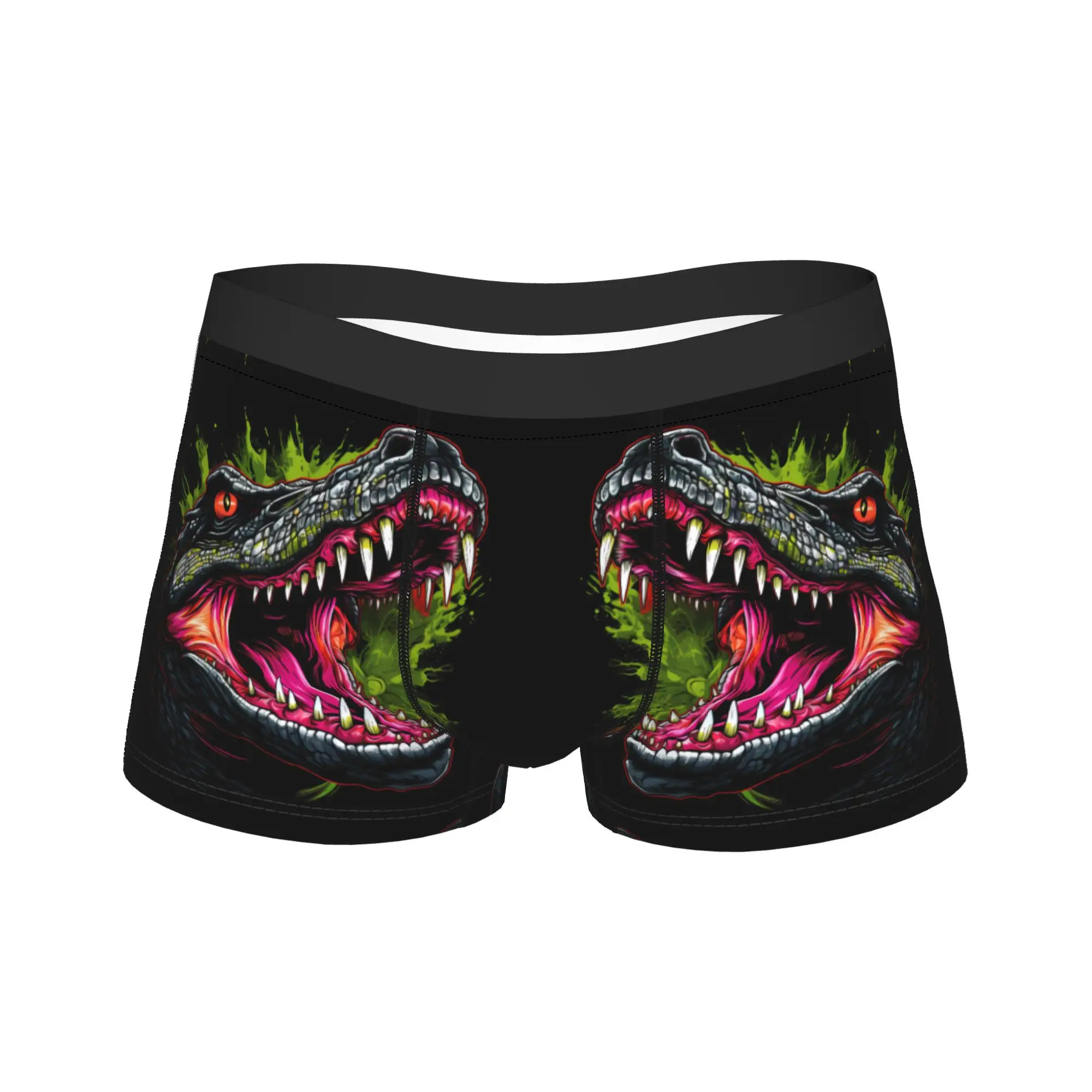 

Alligator Big Mouth pink tongue Underwear Soft Trend Underpants Printing Shorts Briefs For Men Pouch Plus Size Boxer Shorts