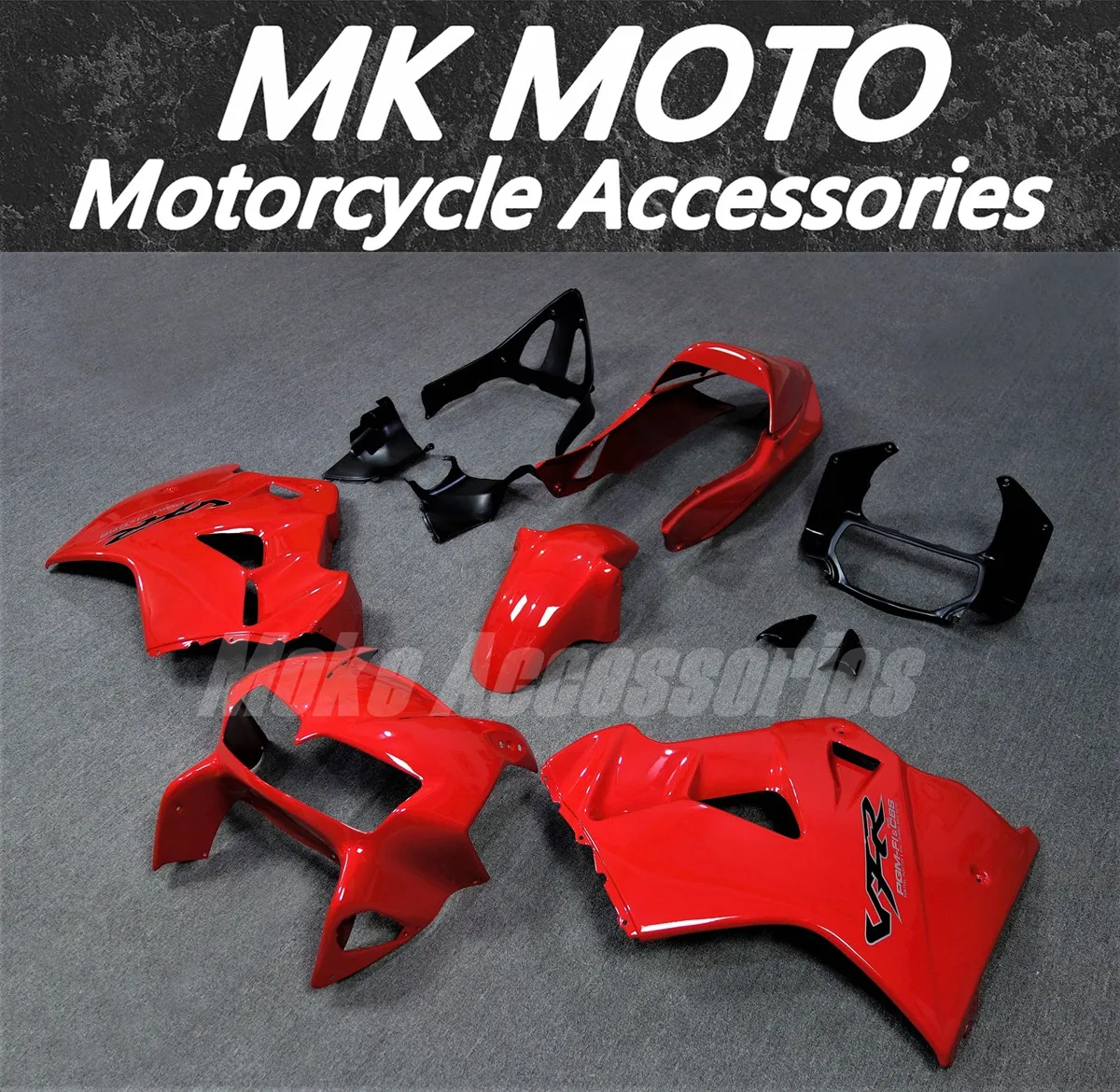 

Motorcycle Bodywork Set For VFR800 1998 1999 2000 2001 Fairings Kit Fit Abs New Red Black