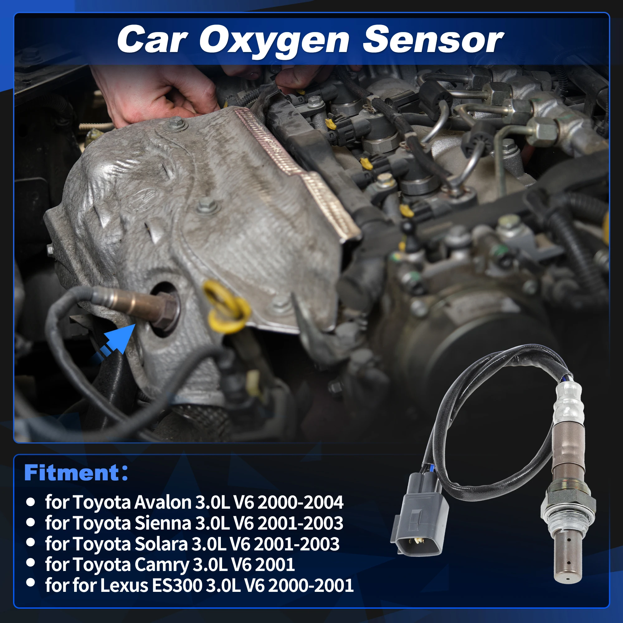 

UXCELL Upstream Oxygen Sensor for Toyota Sienna Solara 3.0L V6 2001-2003 1 pcs