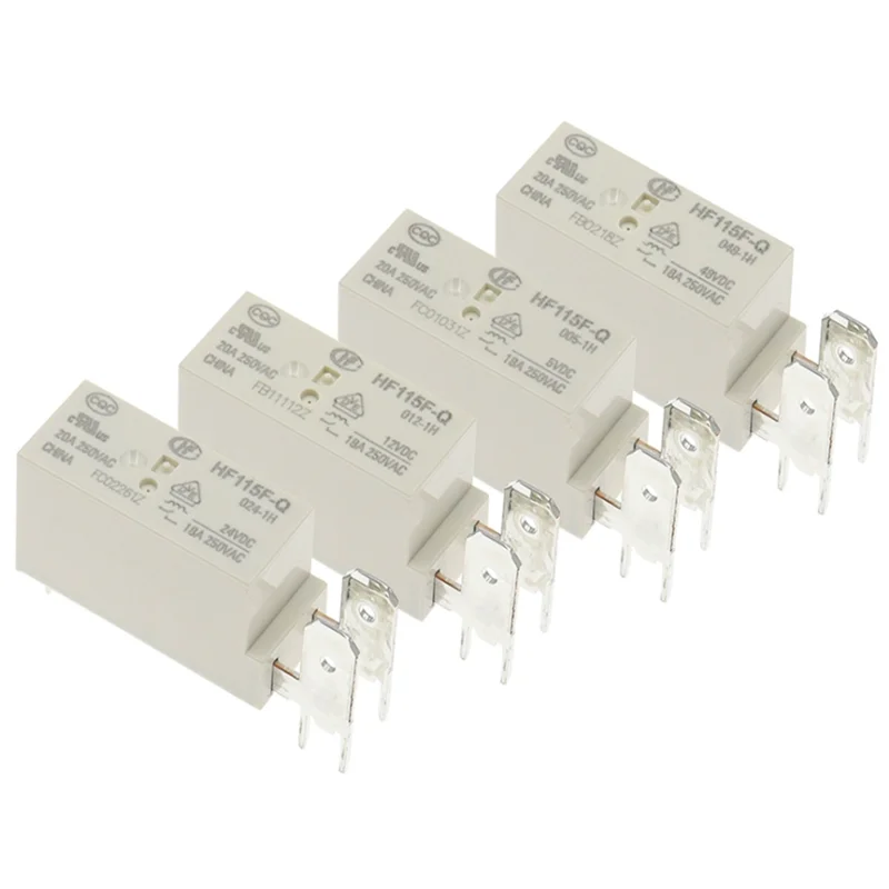 1PCS Relay 48V 18A 250VAC 1HT HF115F-Q-005-H HF115F-Q-012-H HF115F-Q-024-H HF115F-Q-048-H Voltage stabilization DC05V 12V 24V