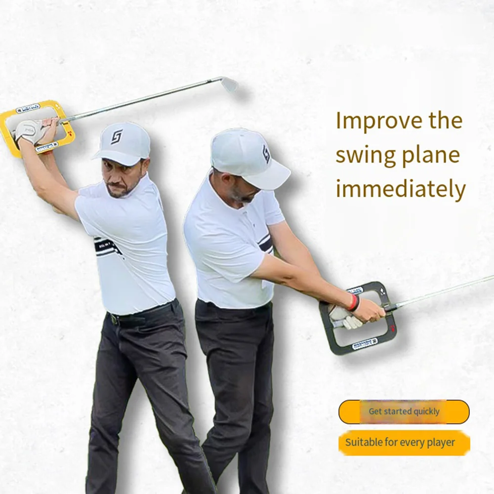 Portable Golf Swing Training Aid Golf Swing Trainer Golf Swing Plane Corrector Swing Arm Correct Posture Auxiliary Training Tool