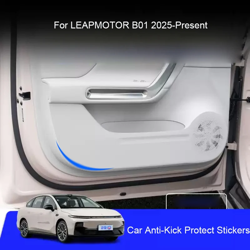 

Car B-Pillar Door Anti-Kick Protect Pad For LEAPMOTOR B01 2025-Present Anti-Dirty Scratch Resistant Auto Interior Accessory