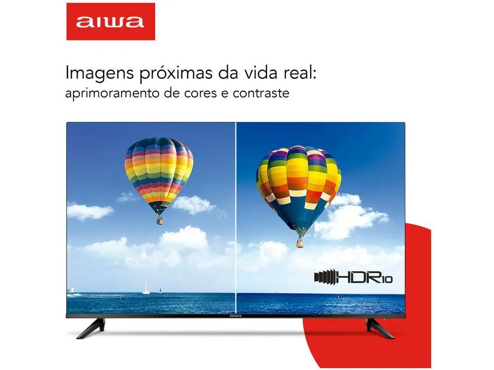 Smart TV 32 ”HD D-LED AIWA IPS Wi-Fi Bluetooth