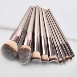 Champagne Makeup Brushes for Foundation Powder Blush Eyeshadow Concealer Lip Eye Make Up Brush Cosmetics Beauty Tools Косметика