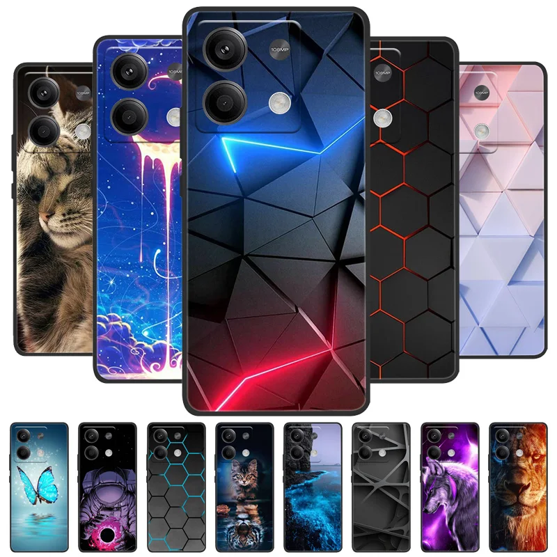 For Redmi Note 13 Pro 4G Case Luxury Phone Silicon Back Cover For Xiaomi Redmi Note 13 Pro 4G Cases Note13 Full Protective Shell