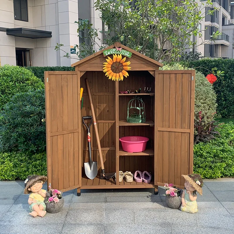 Outdoor waterproof and sunscreen garden balcony locker