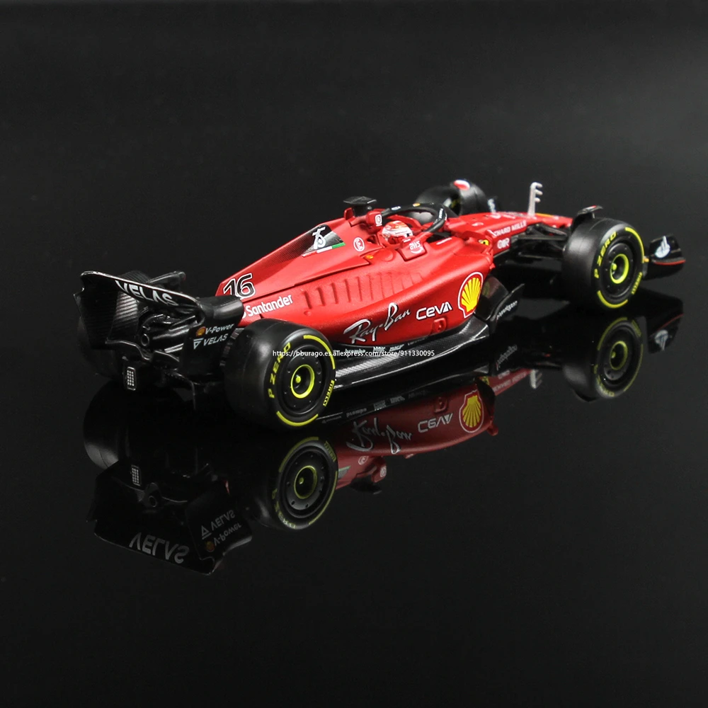 Bburago 1:43 Latest F1 2022 Scuderia Ferrari F1-75 16# Leclerc 55#Sainz Alloy Car Die Cast Car Model Toy Collection Gift