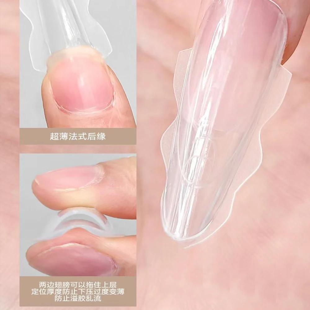 

180 шт., 15 размеров, форма для верхней нижней части, эллиптические трапециевидные формы, новые многослойные формы для наращивания ногтей сэндвич-дизайн для маникюра ﻿ ﻿ ﻿