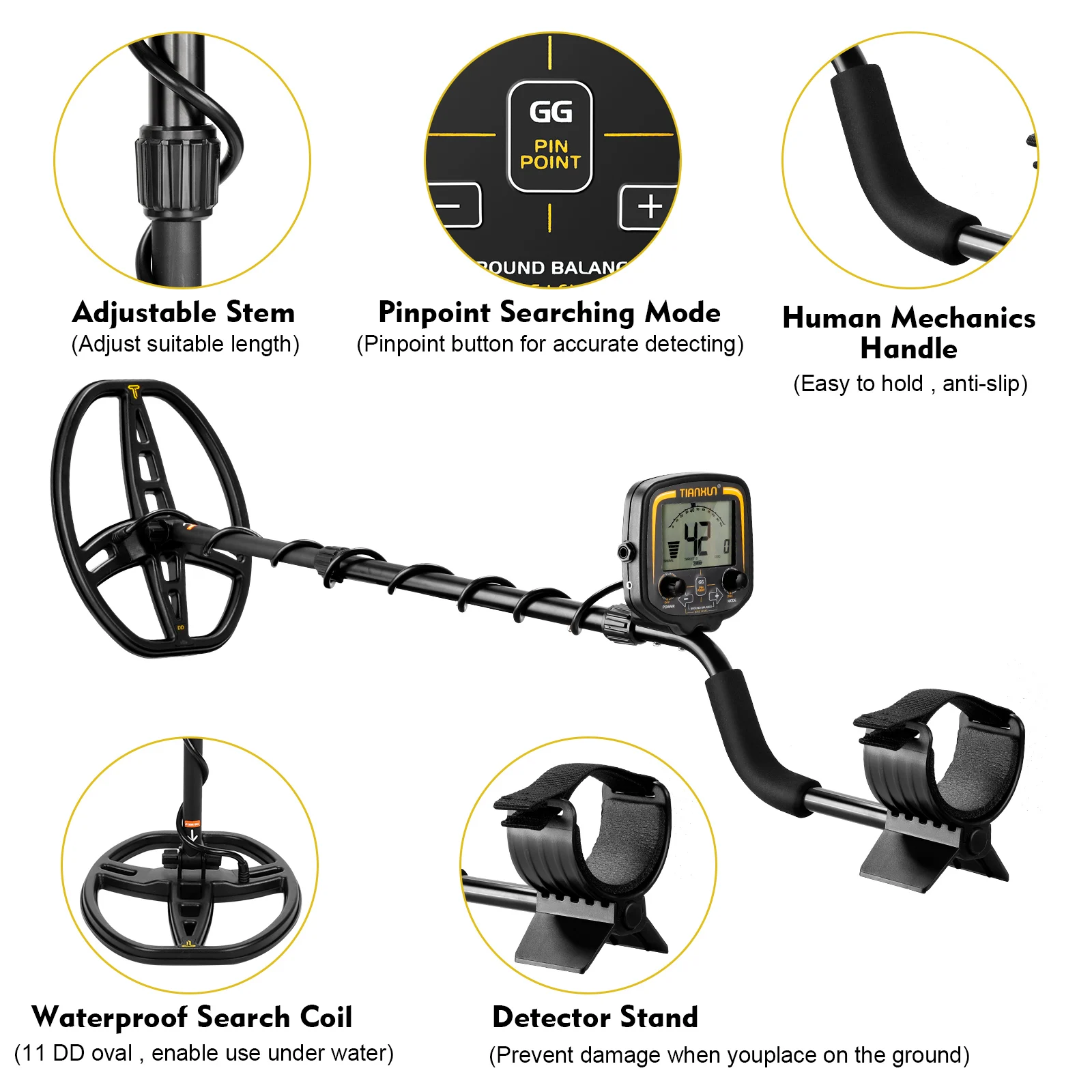 Factory Manufactured TX-850 Gold Metal Detector Made In China  Gold Digger Metal Detector For Russia