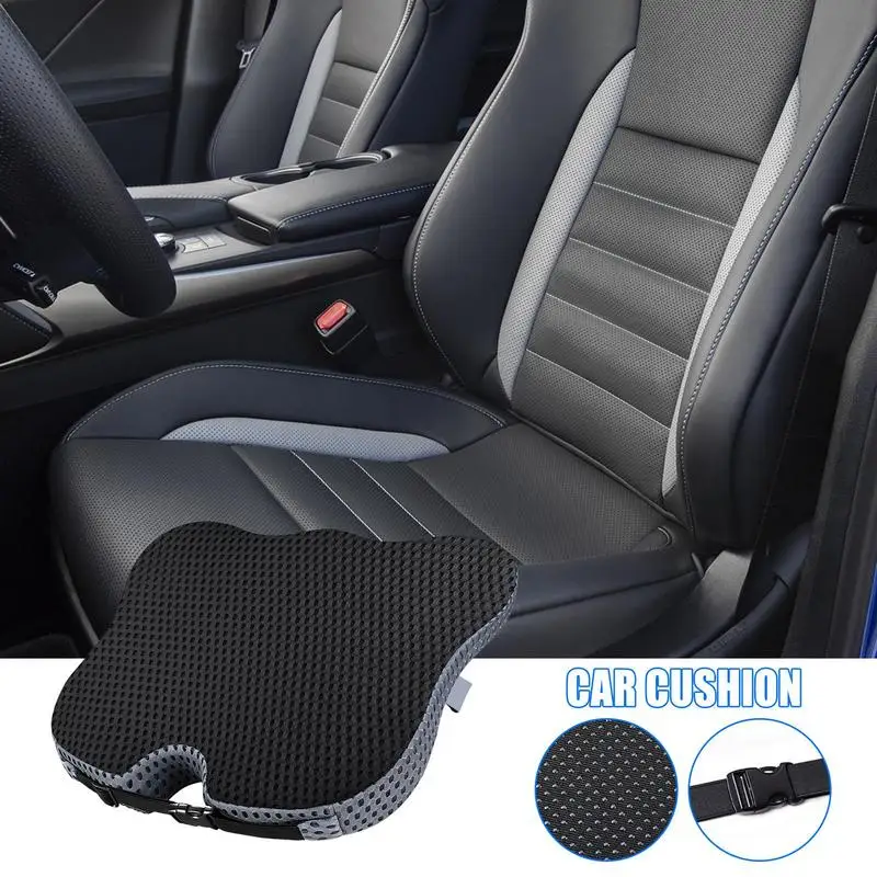 Driver Seat Cushions With Comfort Non-Slip Rubber Bottom Car Seat Desk Chair Cushion For Long Sitting Workers Drivers