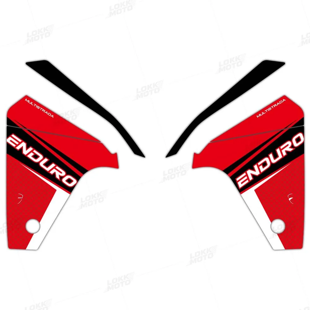 Motorcycle Body Side Fairing Shell Protector Sticker Waterproof Decor Decal For Multistrada 1260 1200 1200 Enduro 1260 enduro